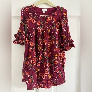 Gymboree Autumn Floral Fully Lined Dress 2T